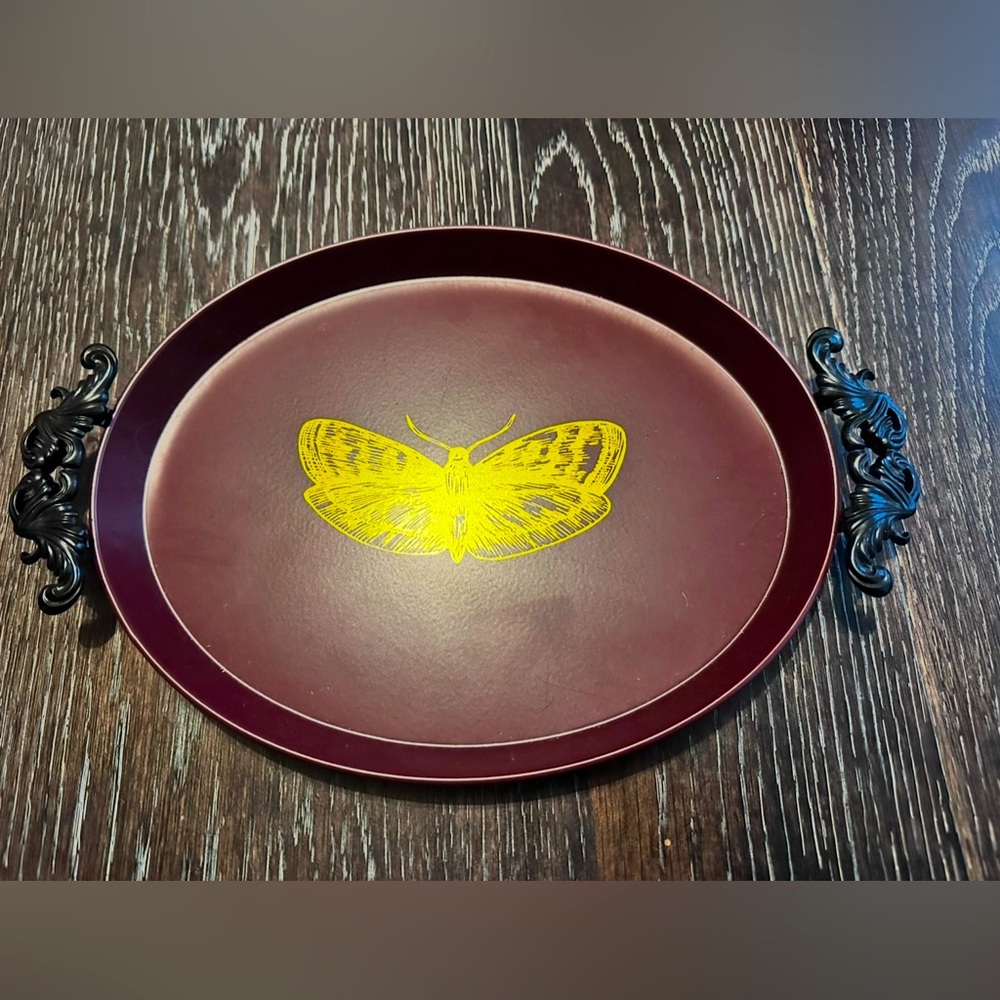 Target Bullseye Playground Moth Tray with Handles Goth Core